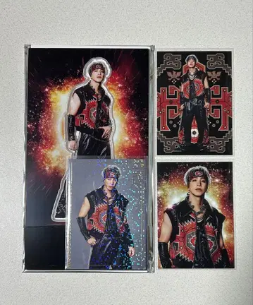 진 아크릴 스탠드 포토 카드 시크릿 컴플리트 세트