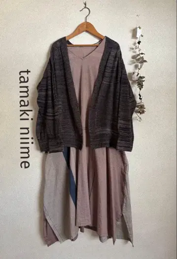 새상품급 타마키니이메 CA knit 파치 브라운 계열