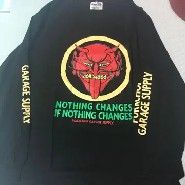 PORKCHOP GARAGE SUPPLY 블랙 긴팔 T셔츠 L