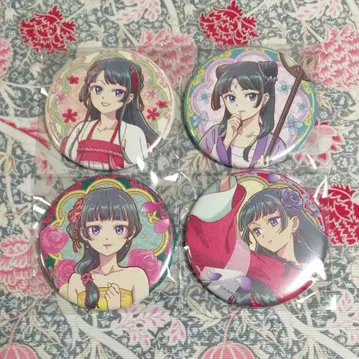 고양이 고양이 캔뱃지 4개 세트 약사의 혼잣말 빈티지 시리즈 vol.2