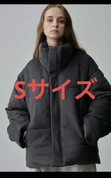 [ CLEL ] 볼륨 하이넥 숏 패딩 자켓 블랙 S 사이즈