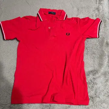 레드 피케 셔츠 91CM 영국제