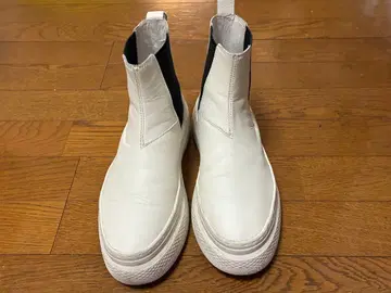 가죽 사이드 고어 숏부츠