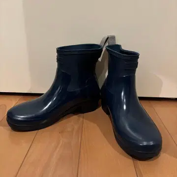 HUNTER 네이비 레인부츠