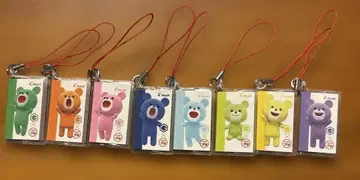 PILOT 곰 캐릭터 스트랩 6개 세트