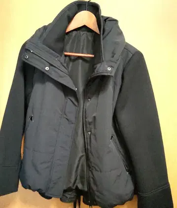 스타일라비 이소재 MIX 자켓 네이비 아우터