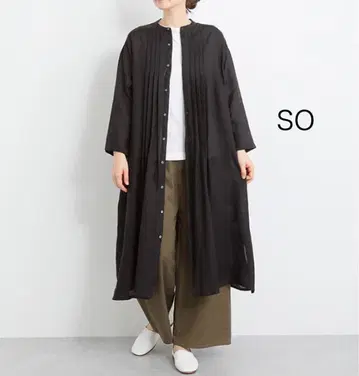 새상품! SO 에스오 린넨 100% 사이드 슬릿 원피스