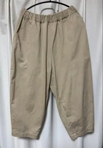 오로네 뉴 벌룬 팬츠 베이지 면 100%