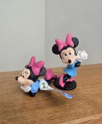 빈티지 디즈니 미니 마우스 미니짱 PVC 피규어 2세트