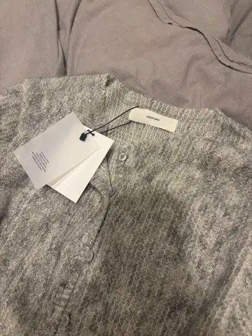 ohotoro 그레이 니트 가디건