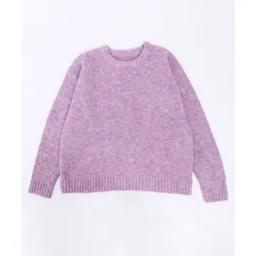 W C 멜란지 톤 믹스 컬러 크루넥 니트 스웨터 F 핑크 WEGO