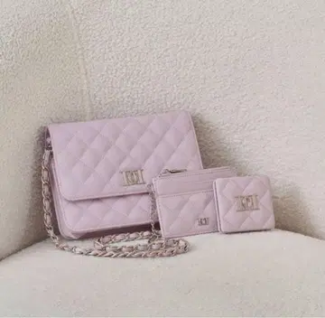 darich DD 로고 퀼팅 트래블 세트 퍼플 다리치