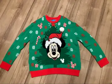 도쿄 디즈니 리조트 미키마우스 크리스마스 스웨터 M