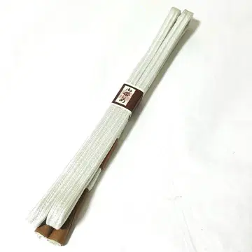 [ 미사용 ] 순수 실크 허리띠 유루기 칸구미 화이트