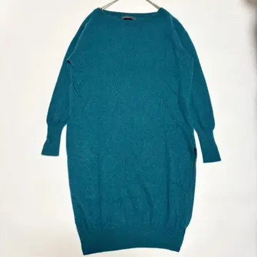 SPICK&SPAN 니트 원피스 캐시미어 100% 그린 코쿤