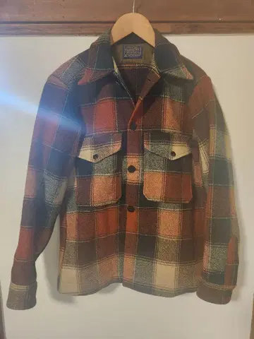 Pendleton 울 체크 셔츠 자켓 S
