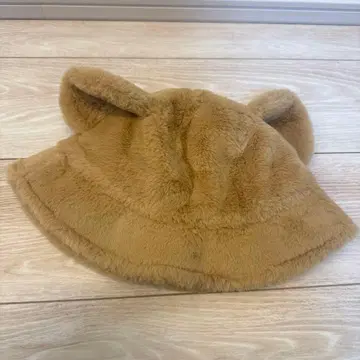 더피 플리스 모자 베이지