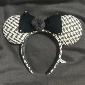 디즈니 머리띠 하운드투스 체크 패턴