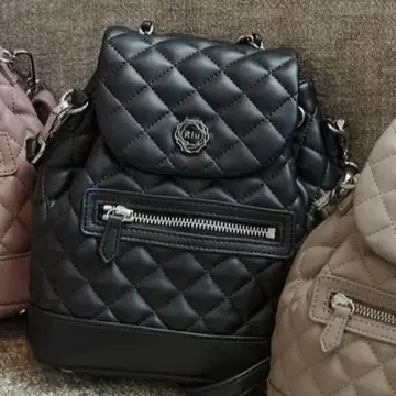 Riu 리우 퀼팅 백팩 백팩 숄더백 블랙
