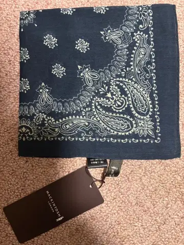 MACKINTOSHLondon 포켓 치프 네이비 미사용 새상품 택 포함