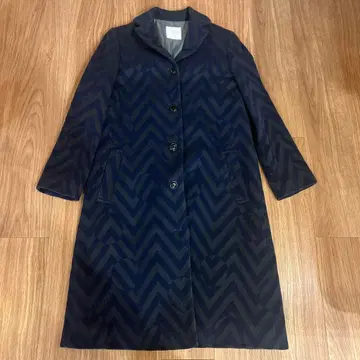 [ 중고 ] 9호 Sally Scott 네이비 체스터 코트