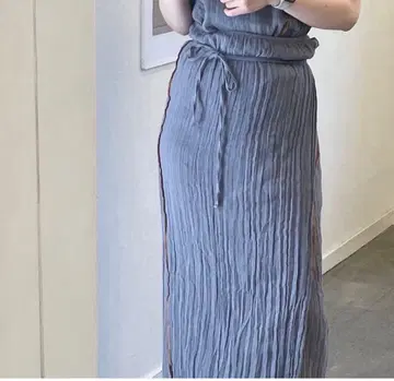 baserange wrap skirt bayon gray