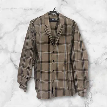 SHIPS 브라운 계열 체크 캐주얼 자켓