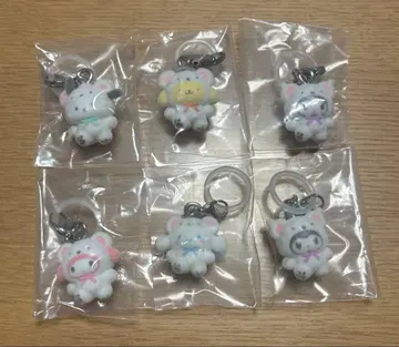 산리오 메지루시 액세서리 폭신폭신 스노우 6점 세트