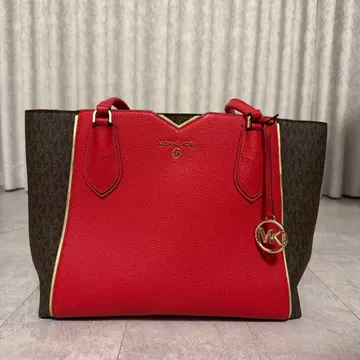 마이클코어스 토트백 레드