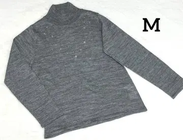 터틀넥 스웨터 M 그레이 새상품급