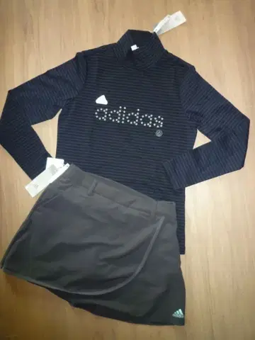 [ 새상품 M ] adidas 아디다스 골프 긴팔 셔츠 & 스커트 셋업