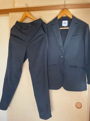 WWS 워크웨어 수트 셋업 수트 블랙