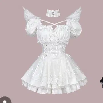 malymoon 마리문 코스프레 고딕 인형 엔젤 화이트