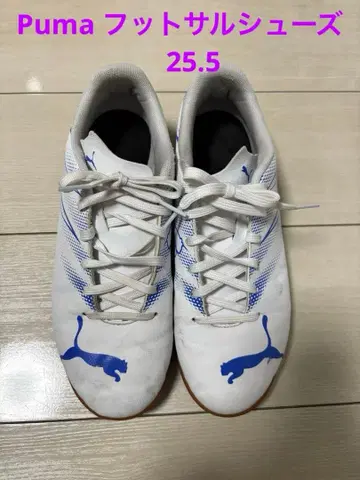 Puma 풋살화 화이트/블루 25.5
