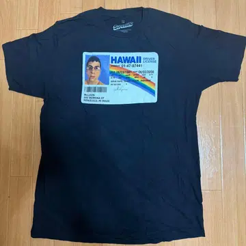 SUPERBAD 동정 워즈 가짜 ID 블랙 티셔츠 L