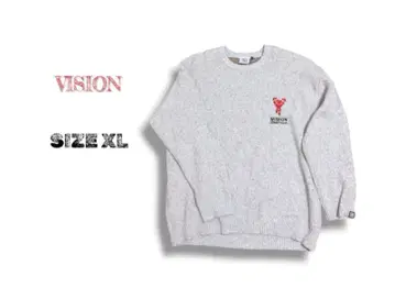 VISION 그레이 맨투맨 XL