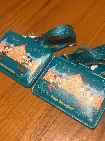 JAL 도쿄 디즈니랜드 넥스트랩 부착 패스 케이스 2개