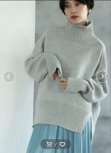 오파크 클립 촉촉 터틀 니트