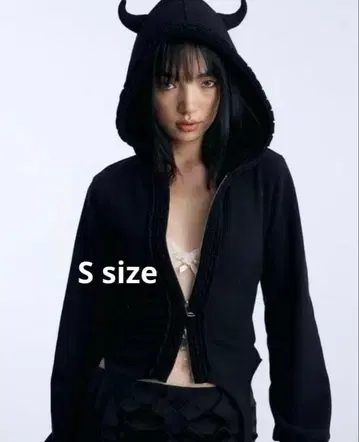 Nodress black devil horns jacket 후드티