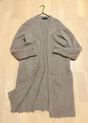 그린 라벨 릴랙싱 헤어리 롱 가디건 니트