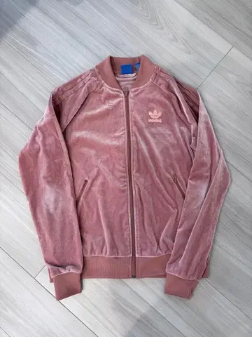 adidas 벨벳 핑크 풀오버