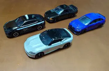 토미카 크라운 크로스오버 택시 WRX GT-R32 외 미니카 4점