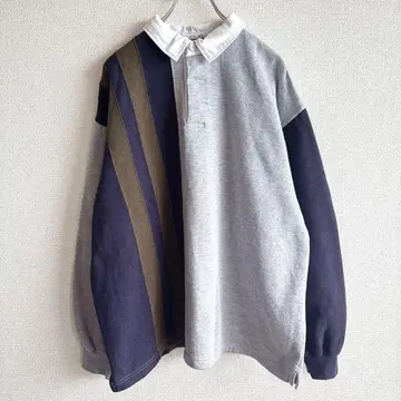 CHEROKEE 맨투맨 하프 버튼 스트릿 빅 루즈 XL