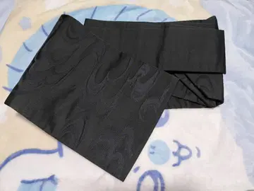 블랙 파도 무늬 나고야 오비