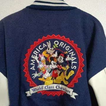 미키마우스 바시티 자켓 네이비