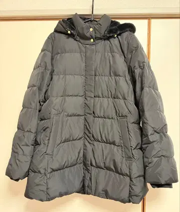 글로벌 워크 우츠쿠 실루엣 발수 다운 코트 XL 블랙