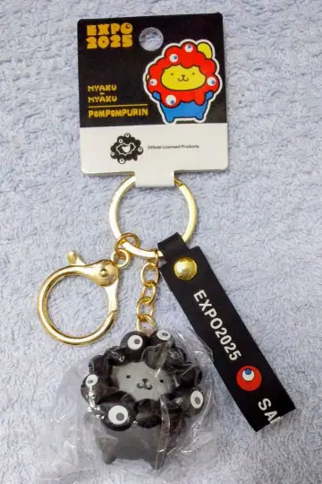 [ 폼폼푸딩 ] 미야쿠미야쿠 x 산리오 변신 입체 마스코트 키링 블랙