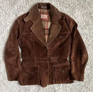 LA TANNERIA 스웨이드 자켓 브라운