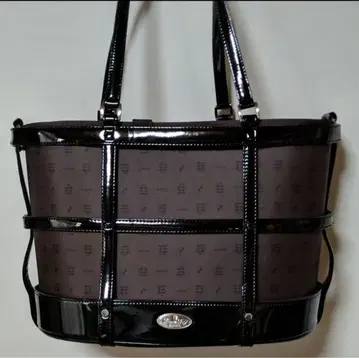 에나멜 블랙 프레임 백