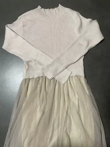 핑크 니트 원피스 M